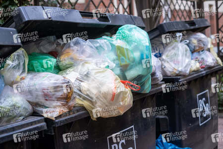 Streik der Stadtreinigung BSR in Berlin