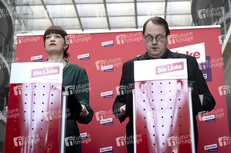 Pressestatement der Partei Die Linke in Berlin