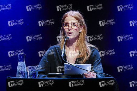 Esther Schweins, Dietmar Bär und Thomas Böhm auf der lit.Cologne 2025 in Köln