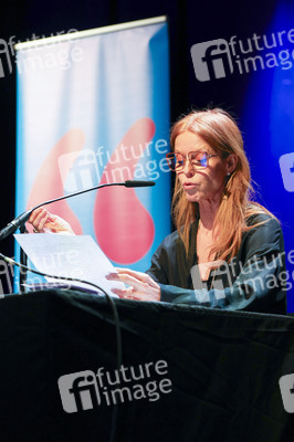 Esther Schweins, Dietmar Bär und Thomas Böhm auf der lit.Cologne 2025 in Köln