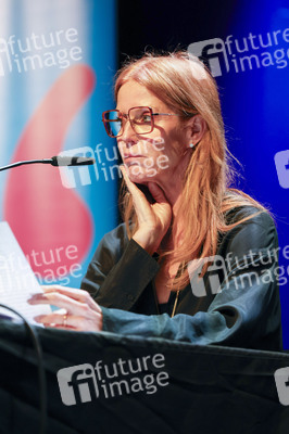Esther Schweins, Dietmar Bär und Thomas Böhm auf der lit.Cologne 2025 in Köln