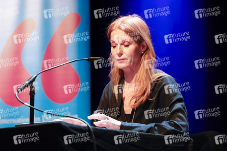 Esther Schweins, Dietmar Bär und Thomas Böhm auf der lit.Cologne 2025 in Köln
