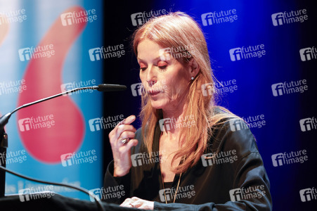 Esther Schweins, Dietmar Bär und Thomas Böhm auf der lit.Cologne 2025 in Köln