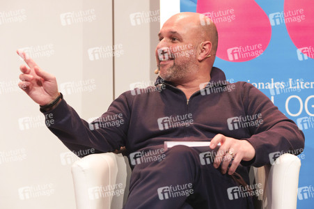 Alexander Herrmann und Miguel Calero auf der lit.Cologne 2025 in Köln