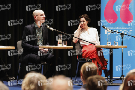 Jakob Hein und Nina Kunzendorf auf der lit.Cologne 2025 in Köln