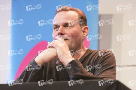 Devid Striesow und Paul Ingendaay  auf der lit.Cologne 2025 in Köln