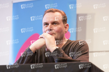 Devid Striesow und Paul Ingendaay  auf der lit.Cologne 2025 in Köln