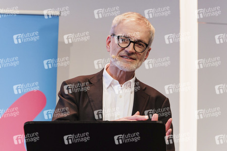 Devid Striesow und Paul Ingendaay  auf der lit.Cologne 2025 in Köln