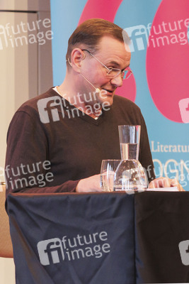 Devid Striesow und Paul Ingendaay  auf der lit.Cologne 2025 in Köln