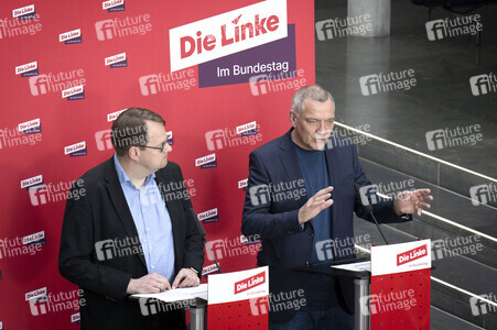Pressestatement der Partei Die Linke in Berlin