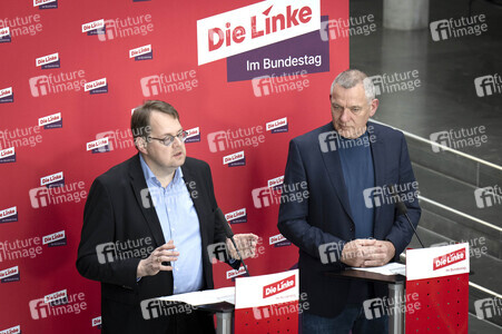 Pressestatement der Partei Die Linke in Berlin