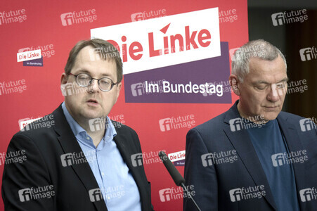 Pressestatement der Partei Die Linke in Berlin