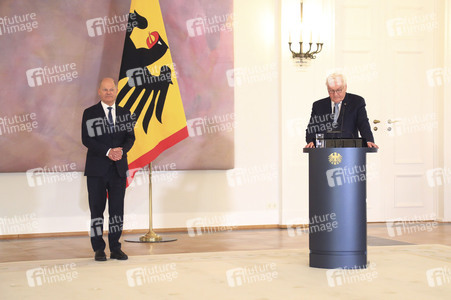 Entlassung der Bundesregierung durch den Bundespräsidenten in Berlin