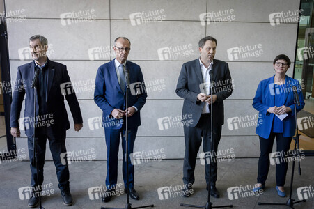 Gemeinsames Auftaktstatement der Parteivorsitzenden von CDU, CSU und SPD zur Bildung einer neuen Regierungskoalition in Berlin