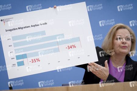 Bundespressekonferenz zur Bilanz der Migrationspolitik in der aktuellen Legislaturperiode in Berlin