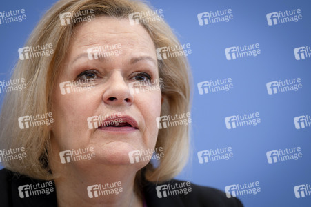 Bundespressekonferenz zur Bilanz der Migrationspolitik in der aktuellen Legislaturperiode in Berlin