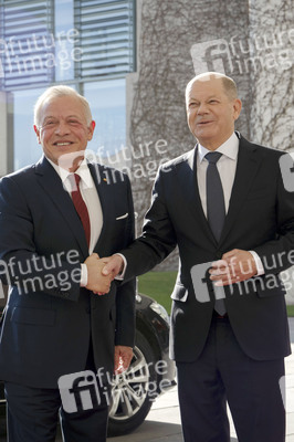 Empfang des Königs von Jordanien im Bundeskanzleramt in Berlin