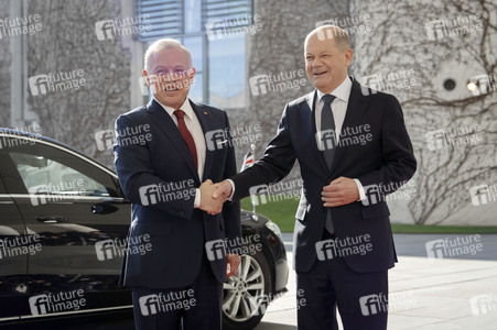 Empfang des Königs von Jordanien im Bundeskanzleramt in Berlin
