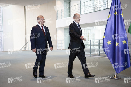 Empfang des Königs von Jordanien im Bundeskanzleramt in Berlin