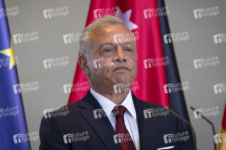 Empfang des Königs von Jordanien im Bundeskanzleramt in Berlin