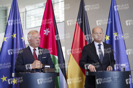 Empfang des Königs von Jordanien im Bundeskanzleramt in Berlin