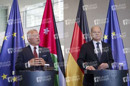 Empfang des Königs von Jordanien im Bundeskanzleramt in Berlin