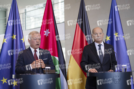 Empfang des Königs von Jordanien im Bundeskanzleramt in Berlin