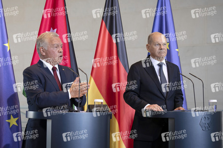 Empfang des Königs von Jordanien im Bundeskanzleramt in Berlin