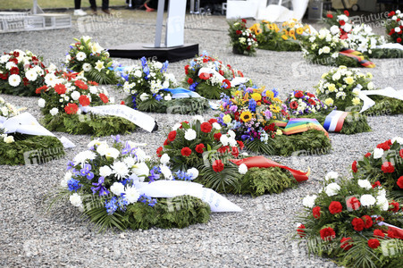 Kranzniederlegung zum 80. Jahrestag der Befreiung des Konzentrationslagers Buchenwald