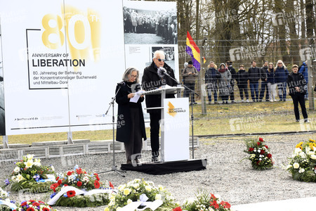 Kranzniederlegung zum 80. Jahrestag der Befreiung des Konzentrationslagers Buchenwald