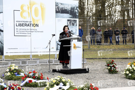 Kranzniederlegung zum 80. Jahrestag der Befreiung des Konzentrationslagers Buchenwald