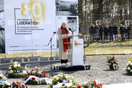 Kranzniederlegung zum 80. Jahrestag der Befreiung des Konzentrationslagers Buchenwald