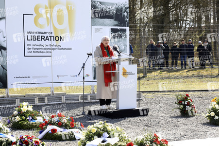 Kranzniederlegung zum 80. Jahrestag der Befreiung des Konzentrationslagers Buchenwald