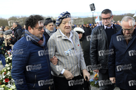 Kranzniederlegung zum 80. Jahrestag der Befreiung des Konzentrationslagers Buchenwald