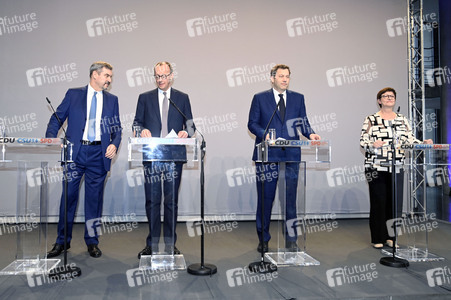 Pressekonferenz von CDU, CSU und SPD in Berlin