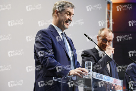 Pressekonferenz von CDU, CSU und SPD in Berlin
