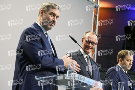 Pressekonferenz von CDU, CSU und SPD in Berlin