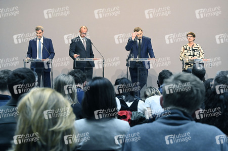 Pressekonferenz von CDU, CSU und SPD in Berlin