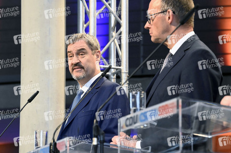 Pressekonferenz von CDU, CSU und SPD in Berlin