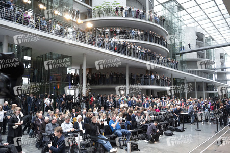 Pressekonferenz von CDU, CSU und SPD in Berlin