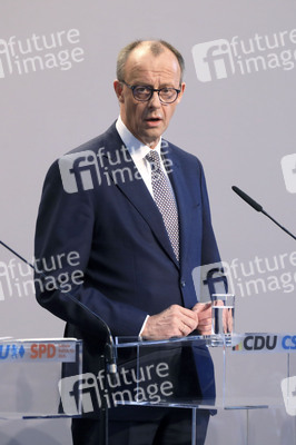 Pressekonferenz von CDU, CSU und SPD in Berlin