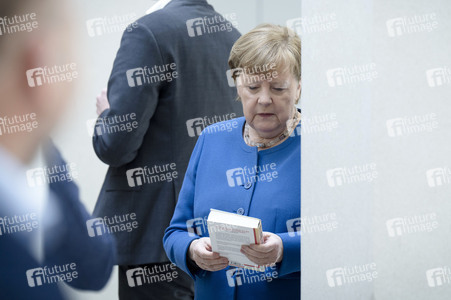 Radioshow mit Angela Merkel in Berlin