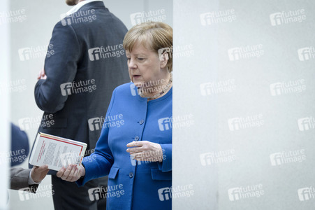 Radioshow mit Angela Merkel in Berlin