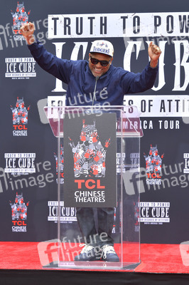 Hand and Footprint Ceremony mit Ice Cube in Los Angeles