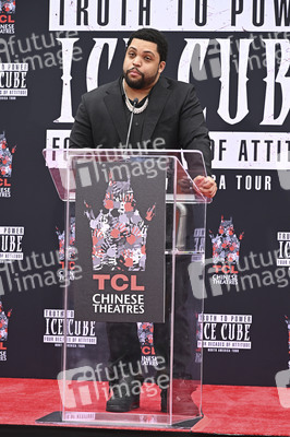 Hand and Footprint Ceremony mit Ice Cube in Los Angeles
