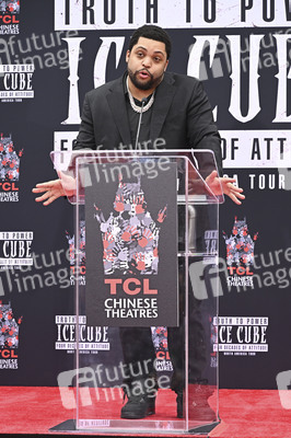 Hand and Footprint Ceremony mit Ice Cube in Los Angeles