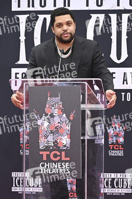 Hand and Footprint Ceremony mit Ice Cube in Los Angeles
