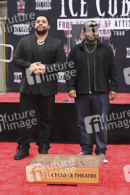 Hand and Footprint Ceremony mit Ice Cube in Los Angeles