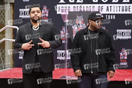 Hand and Footprint Ceremony mit Ice Cube in Los Angeles