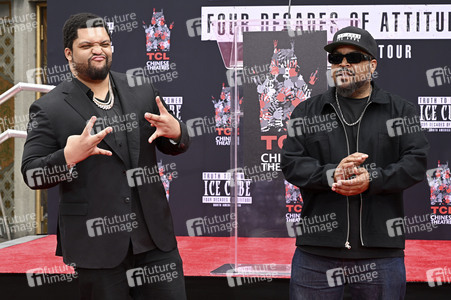 Hand and Footprint Ceremony mit Ice Cube in Los Angeles